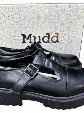 NWT Mudd Black Y2K Style Mary Jane Chunky Platform Sole Shoes Womens Size 9